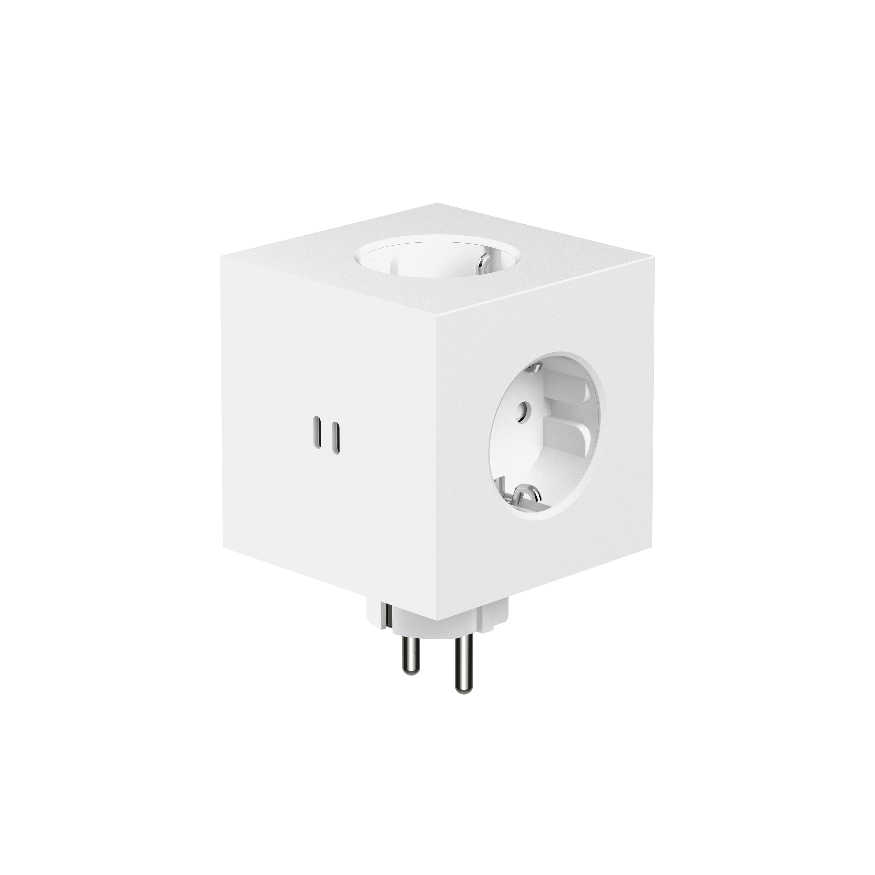 Square 2 USB-C Wall Power Strip – Opal White | AVOLT × Martinelli Luce