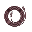 AVOLT Câble 1 – USB-C vers USB-C Bauhaus-Archiv, un câble de chargement enroulé rouge foncé