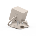 AVOLT Square 1 - ciabatta multipresa color sabbia con prese UK, porte USB-C e cavo a spirale
