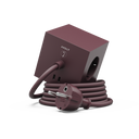 AVOLT Square 1 - Bauhaus-Archiv - Burgundy extensor de tomada, 3 tomadas, 2 portas USB-C e cabo enrolado.