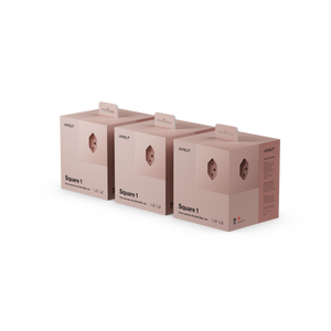 Square 1 | 3-Pack Pink Multipresa USB-C - Design Scandinavo