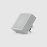 Video: AVOLT Lamp 1 EU plug, warm grey angled lamp with frosted diffuser and side buttons on white