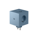 AVOLT Square 2 Filtro de tomada em azul, com 3 tomadas e duas portas de carregamento USB‑C.